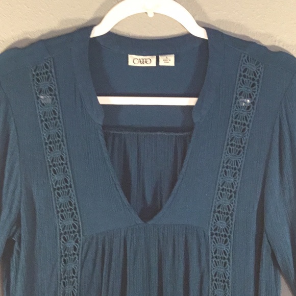 🇺🇸🇺🇸Blue Ladies Blouse by Cato♦️🎊BEST OF TOPS 11/4/19♦️🇺🇸🇺🇸 - Picture 3 of 6